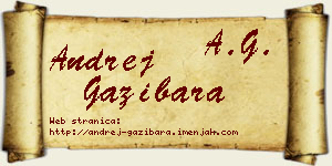 Andrej Gazibara vizit kartica